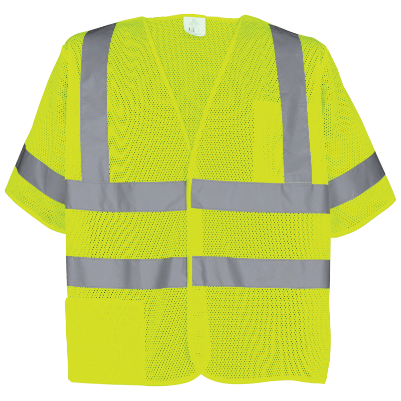 FrogWear® HV Lightweight Mesh Polyester Breakaway Safety Vest - GLO-011BA