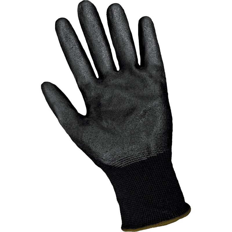 Gripster® Ultra-Lite Black Foam Nitrile Coated Nylon Gloves with Cut, Abrasion, and Puncture Resistance - 550B