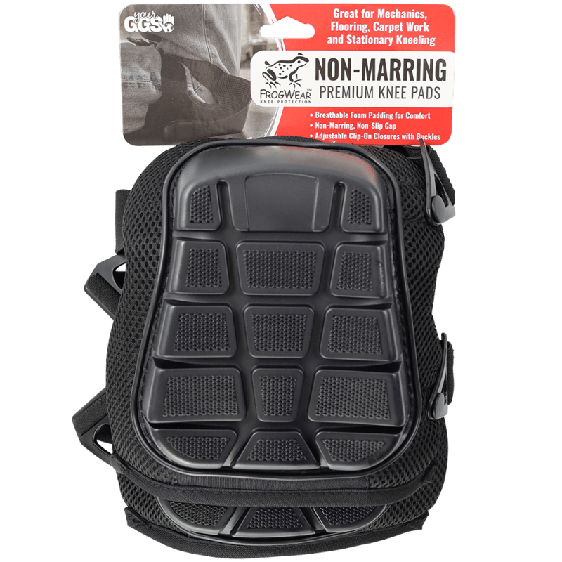 FrogWear™ Knee Protection Non-Marring Jelly-Gel Lined Premium Knee Pads - KP301J