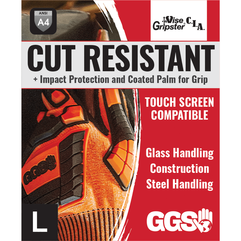 Vise Gripster® C.I.A. High-Visibility Cut and Impact Resistant Nitrile Coated Gloves Made with Tuffalene® Platinum - CIA388XFT