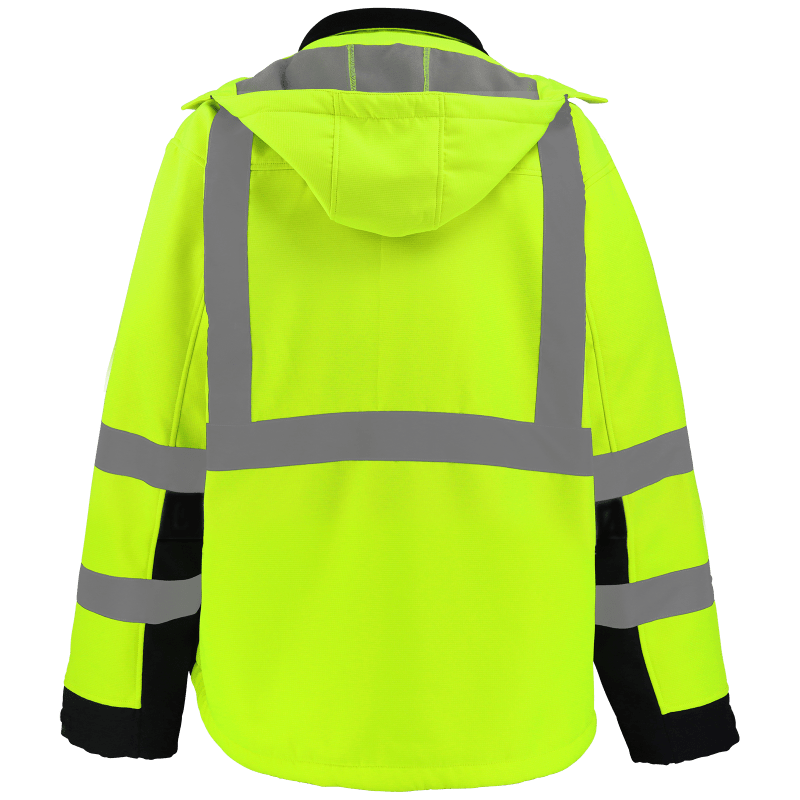 FrogWear® HV Premium Fleece-Lined Softshell Jacket - GLO-SJ1