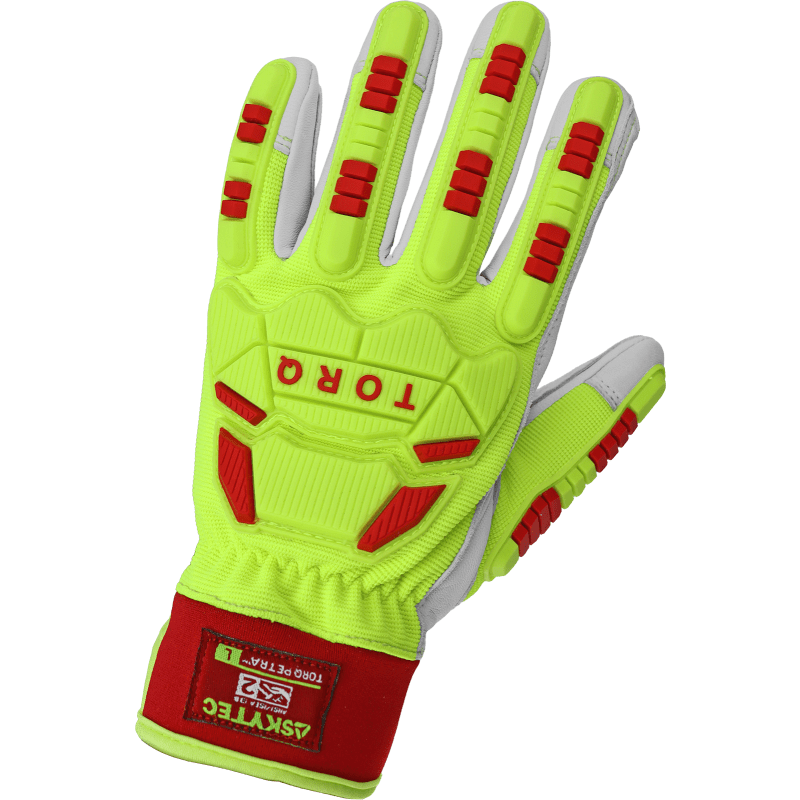 Torq Petra™ Impact-Resistant Mechanics Style Gloves with Spandex Back and a Neoprene Cuff - TQ4005