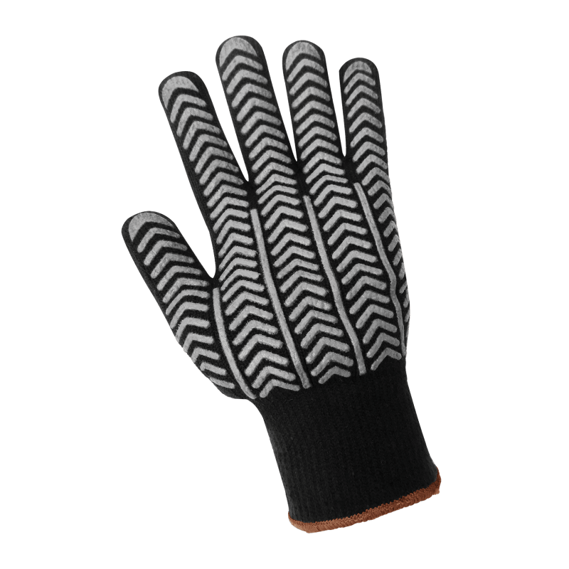 Heavyweight Acrylic Loop Terry Cloth Low-Temperature Gloves with a Herringbone PVC-Coated Palm - S687