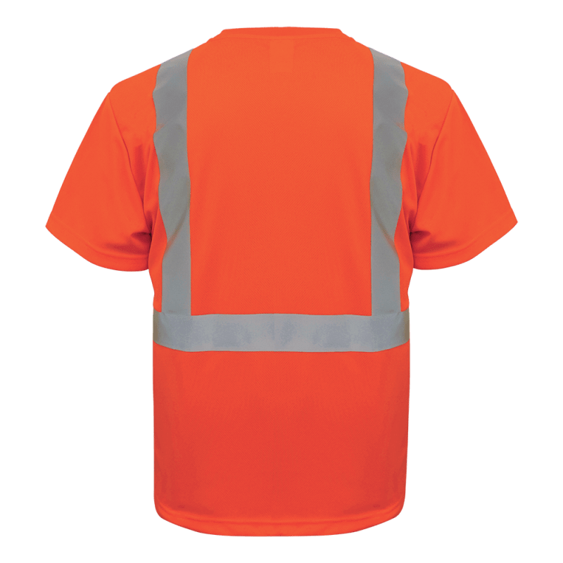 FrogWear® HV Self-Wicking Polyester Short-Sleeved High-Visibility Shirt - GLO-005B