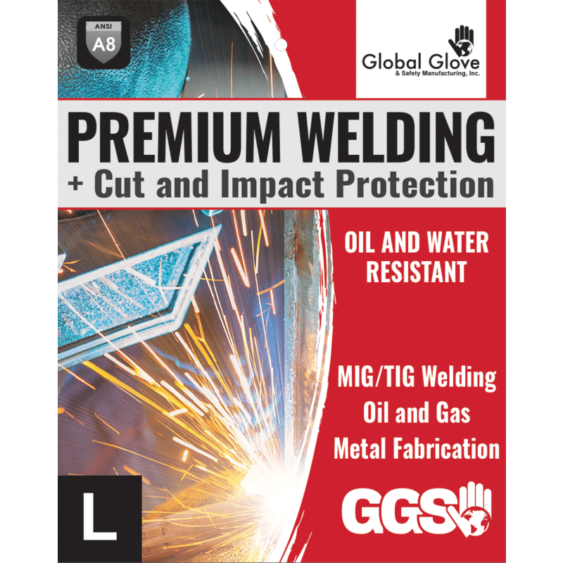 Premium Cut, Abrasion, Puncture, Impact, and Flame Resistant Grain Goatskin Mig/Tig Welding Gloves - CIA200MTG