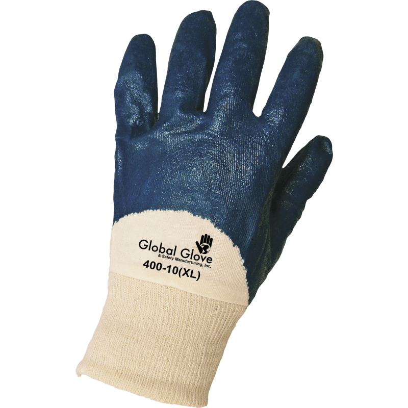 Two-Piece Interlock Shell Three-Quarter Coated with Solid Nitrile Gloves - 400