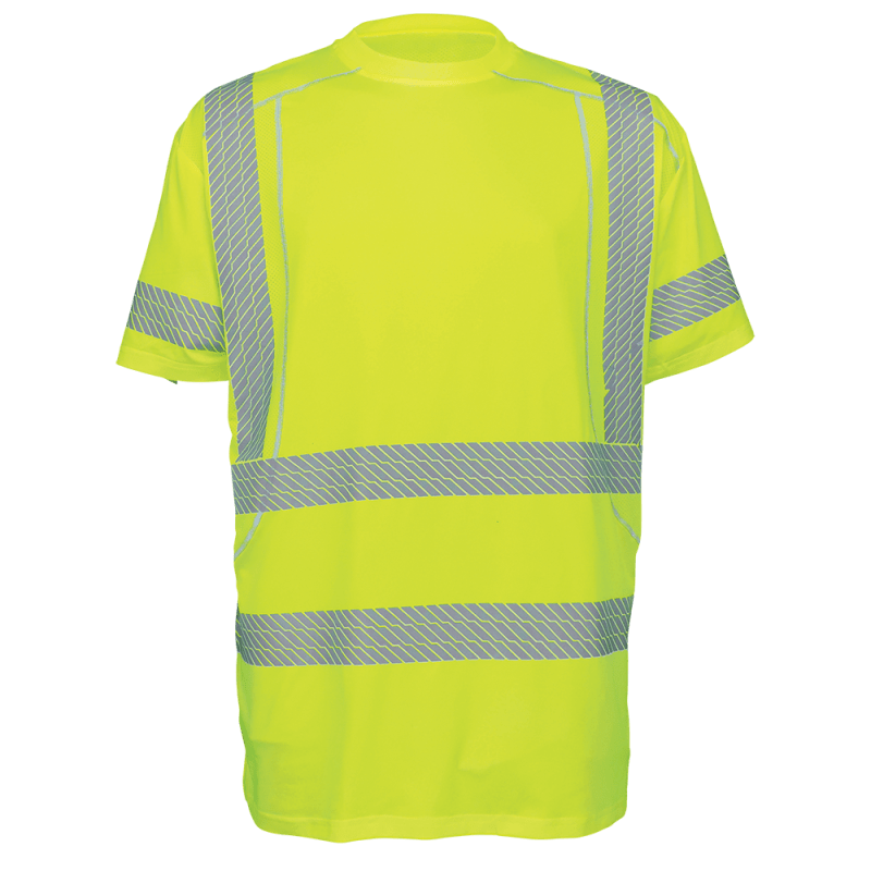 FrogWear® HV Premium High-Performance Stretch Athletic Safety Shirt - GLO-205