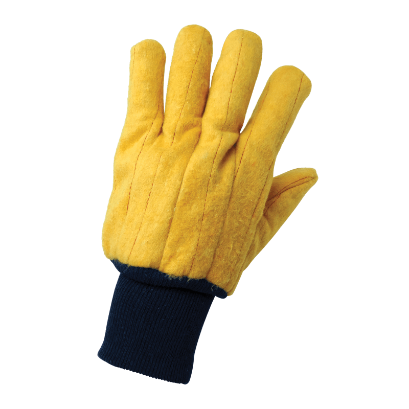 Two-Ply Quilted Cotton Yellow Chore Gloves - C16Y
