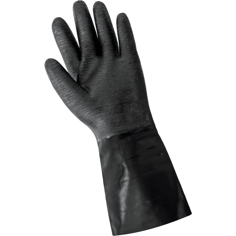 FrogWear® Premium Neoprene Rough Etched Finish 14-Inch Chemical Handling Gloves - 9914R