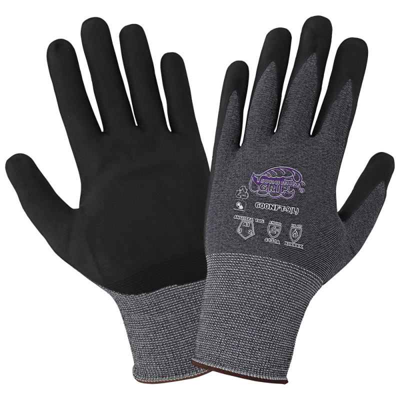Tsunami Grip® Lightweight, Seamless, New Foam Technology Palm Coated, rPET Recycled Gloves with Multi-Hazard Resistance - LIMITED STOCK - 600NFT