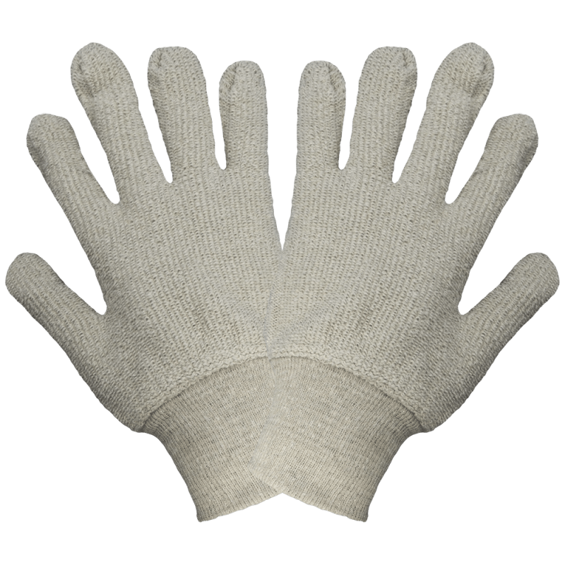 Heavyweight Natural-Colored Terry Cloth Uncoated Gloves - T1350
