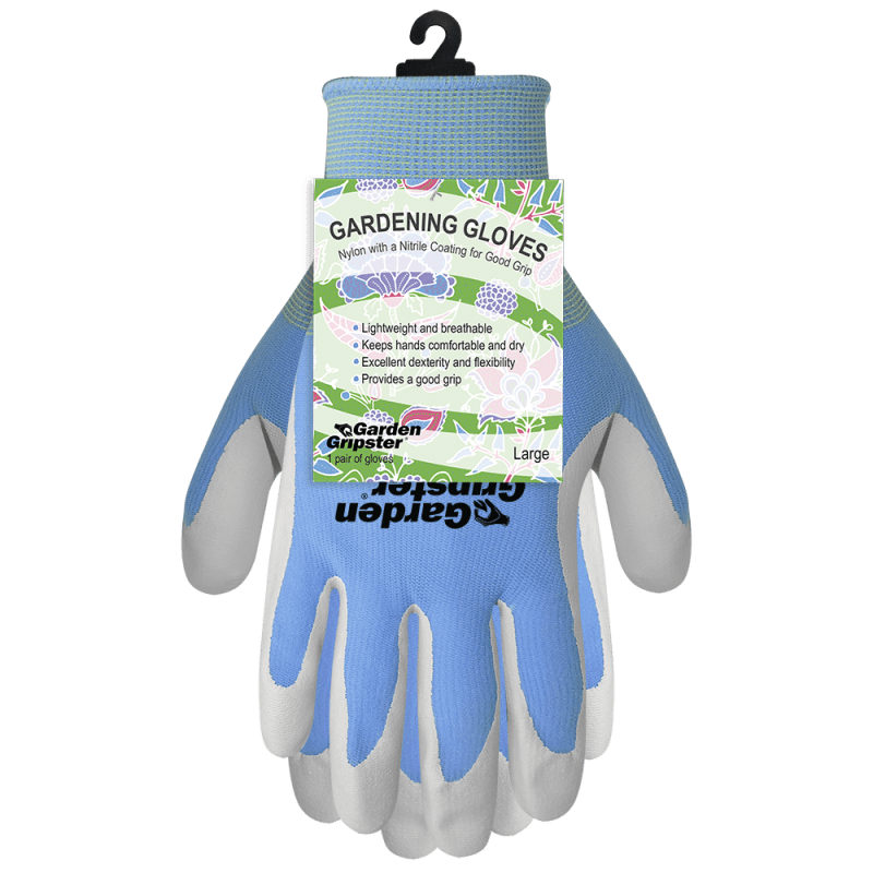 Garden Gripster® Nitrile Coated Nylon Gardening Gloves in Four Colors - 570T