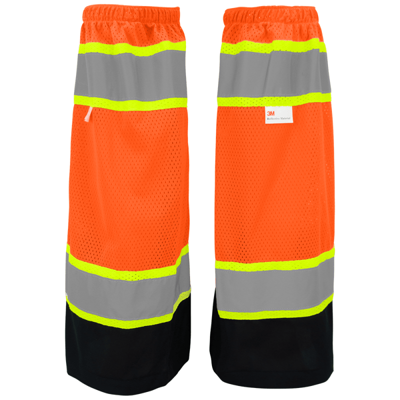 FrogWear® HV High-Visibility Orange Mesh Polyester Gaiters - GLO-G2