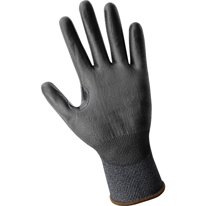 Samurai Glove® Salt-and-Pepper Cut Resistant Polyurethane Coated Touchscreen Gloves Made with 21-Gauge Tuffalene® Platinum - PUG-921