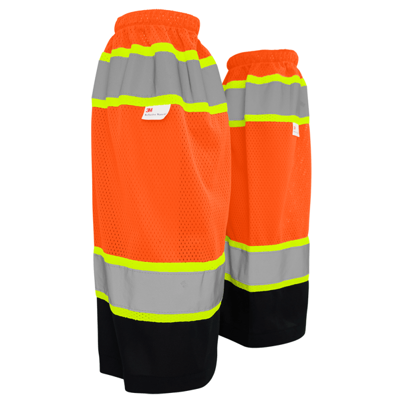 FrogWear® HV High-Visibility Orange Mesh Polyester Gaiters - GLO-G2