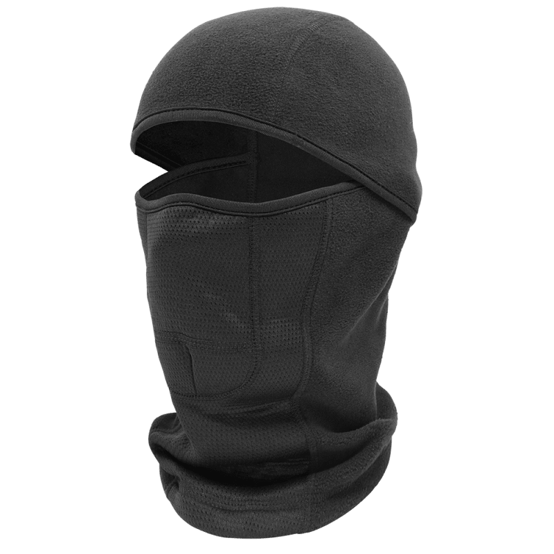 Bullhead Safety™ Winter Liners Black, Shoulder-Length, Self-Extinguishing, Multifunctional, Hinged Thermal Balaclava - WL320SE
