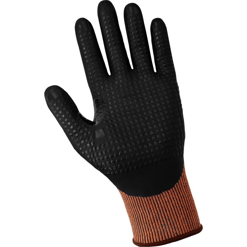 Samurai Glove® High-Visibility Cut Resistant Three-Quarter Coated Touchscreen Gloves Made with 15-Gauge Tuffalene® Platinum - CR835-RD