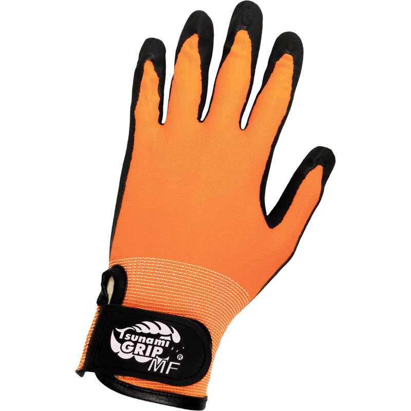Tsunami Grip® MF High-Visibility Mach Finish Nitrile Coated Nylon Gloves with Cut, Abrasion, and Puncture Resistance - 510MFV