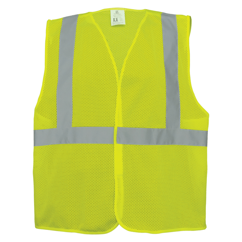 FrogWear® HV High-Visibility Lightweight Mesh Polyester Safety Vest - GLO-001VE