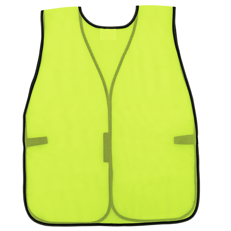 FrogWear® HV High-Visibility Yellow/Green Economy Mesh Safety Vest - GLO-10-YG