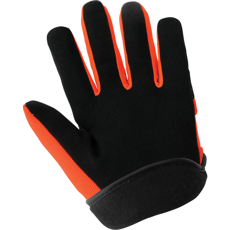 High-Visibility Orange, Low Temperature, Insulated, Waterproof, Synthetic Leather Palm Performance Gloves with a Spandex Back - HR3222INT