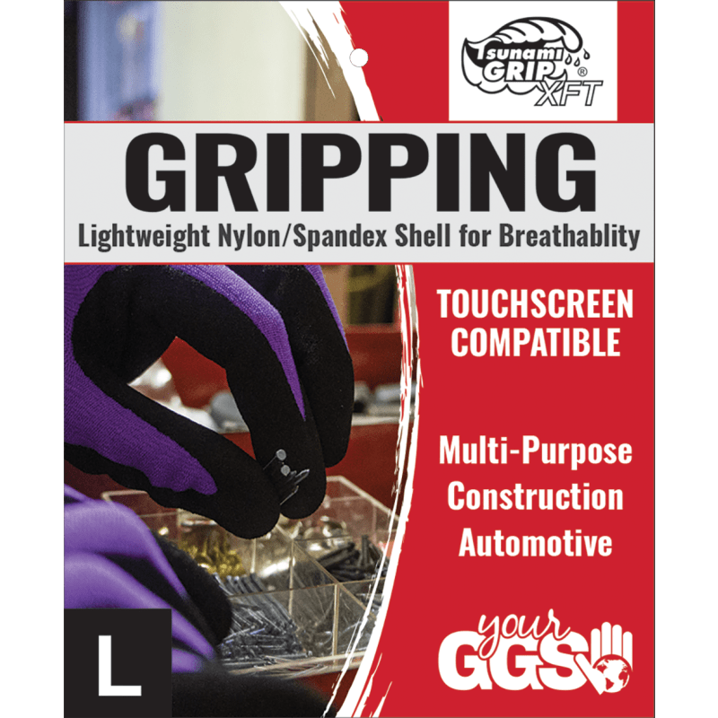 Tsunami Grip® XFT Variety Pack of Xtreme Foam Technology Nitrile Coated Nylon Gloves - 578XFT
