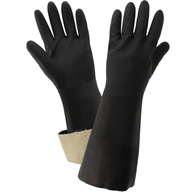 FrogWear® Supported Rough Finished Neoprene Chemical Handling Gloves - LIMITED STOCK - 245CT