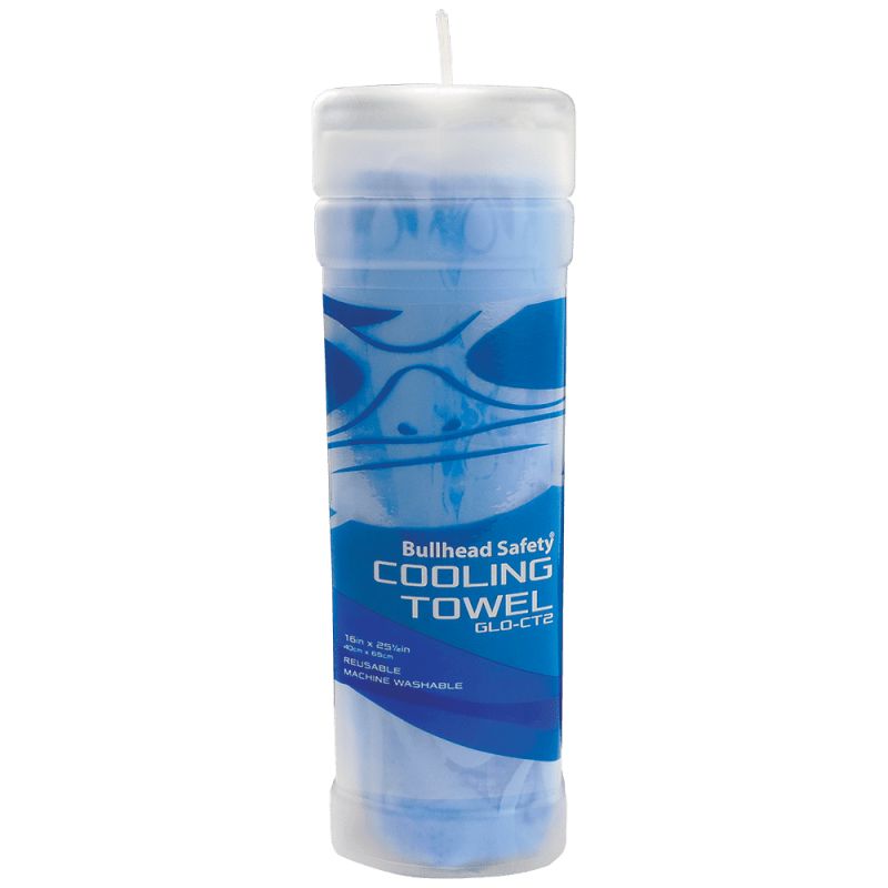 Bullhead Safety® Cooling Ultra-Absorbent Blue Cooling Towel - GLO-CT2