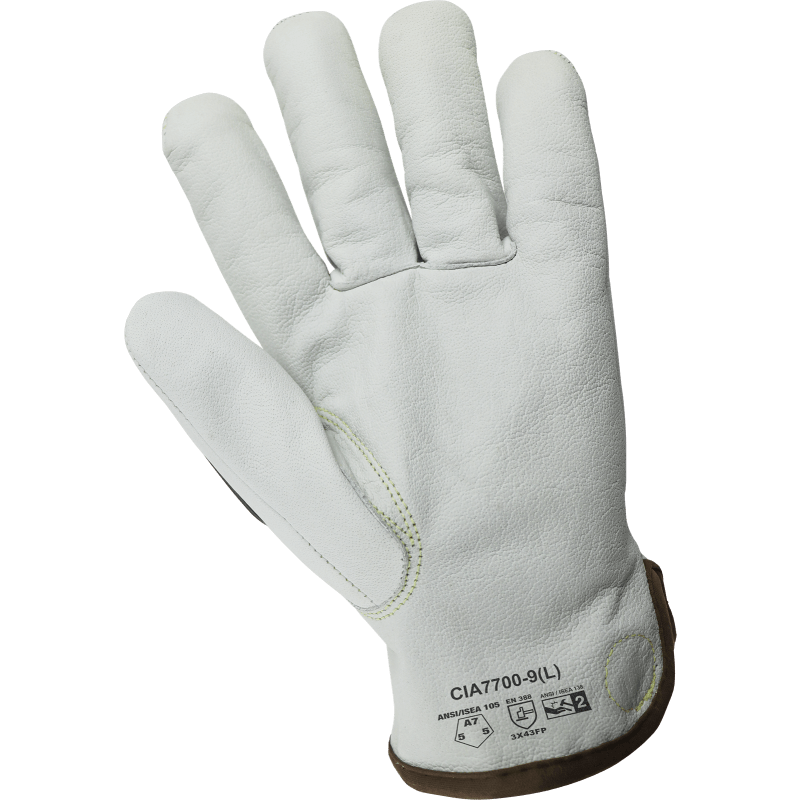High-Visibility Cut and Impact Resistant Buffalo Leather Drivers Gloves - CIA7700