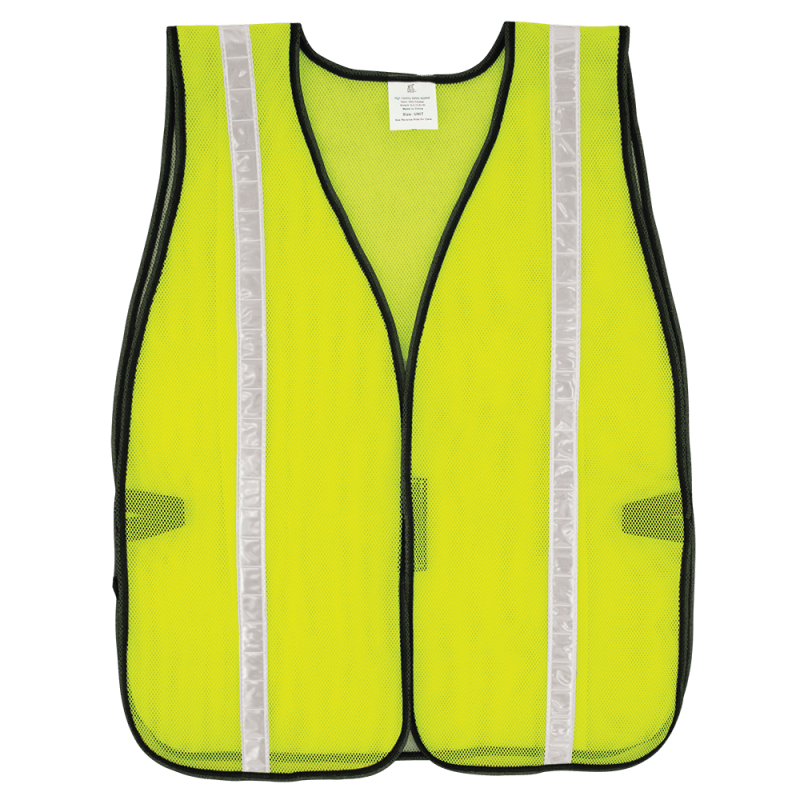 FrogWear® HV Enhanced Visibility Economy Mesh Safety Vest with Reflective - GLO-10-G-1IN