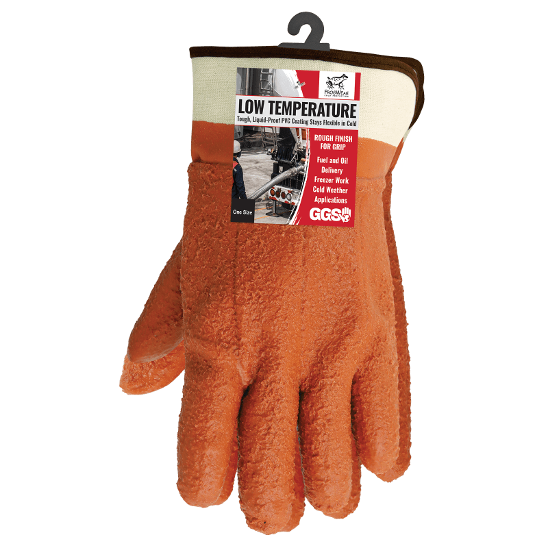FrogWear® Cold Protection Heavy-Duty Rough Finish PVC Gloves with Cut, Abrasion, and Puncture Resistance - 870-SC