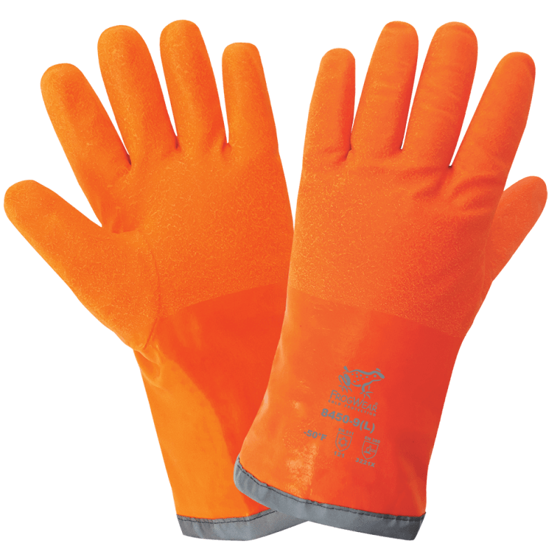 FrogWear® Cold Protection FDA Compliant Extreme Cold Anti-Freeze Nitrile Chemical Handling Gloves - 8450