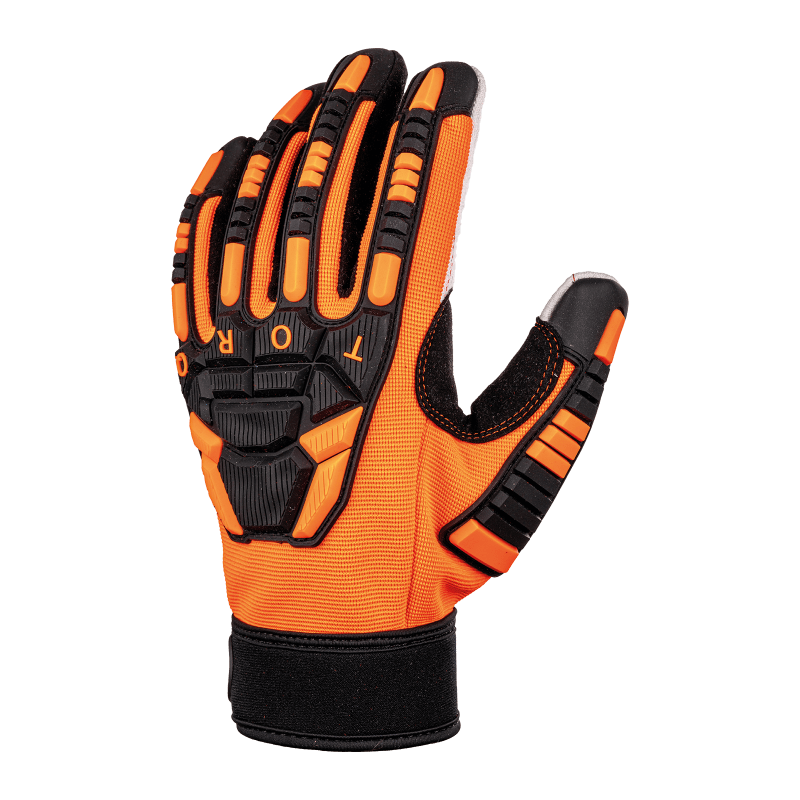 Torq Derrick™ Cotton Corded Impact Resistant Gloves with Cut Protection - SKG00025C