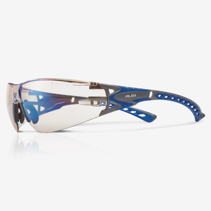Stream Evo™ Twilight Performance Fog Technology Lens, Gray and Blue Frame Safety Glasses - RLY00360