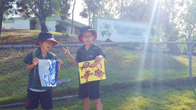 オーストラリアの現地校に通う親子留学中の兄弟