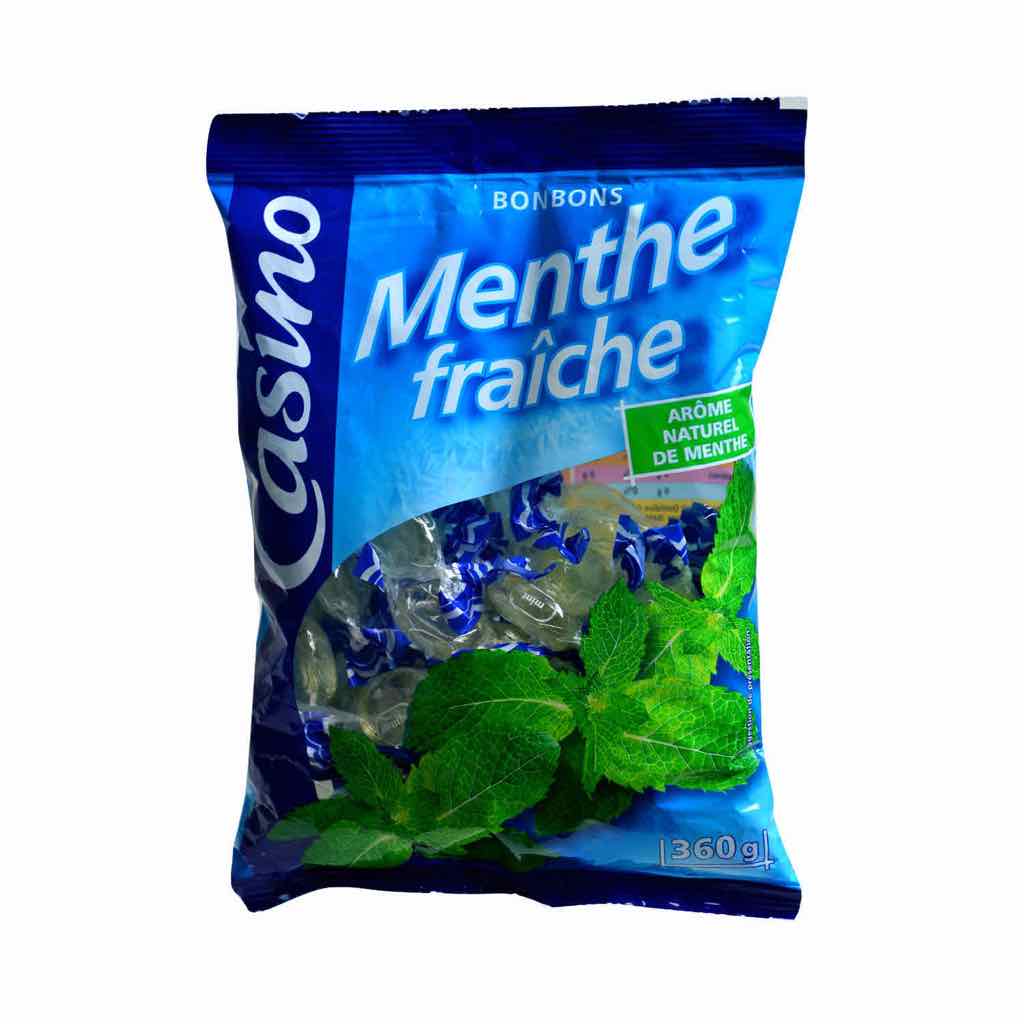 Auchan bonbons menthe sans sucres 150g