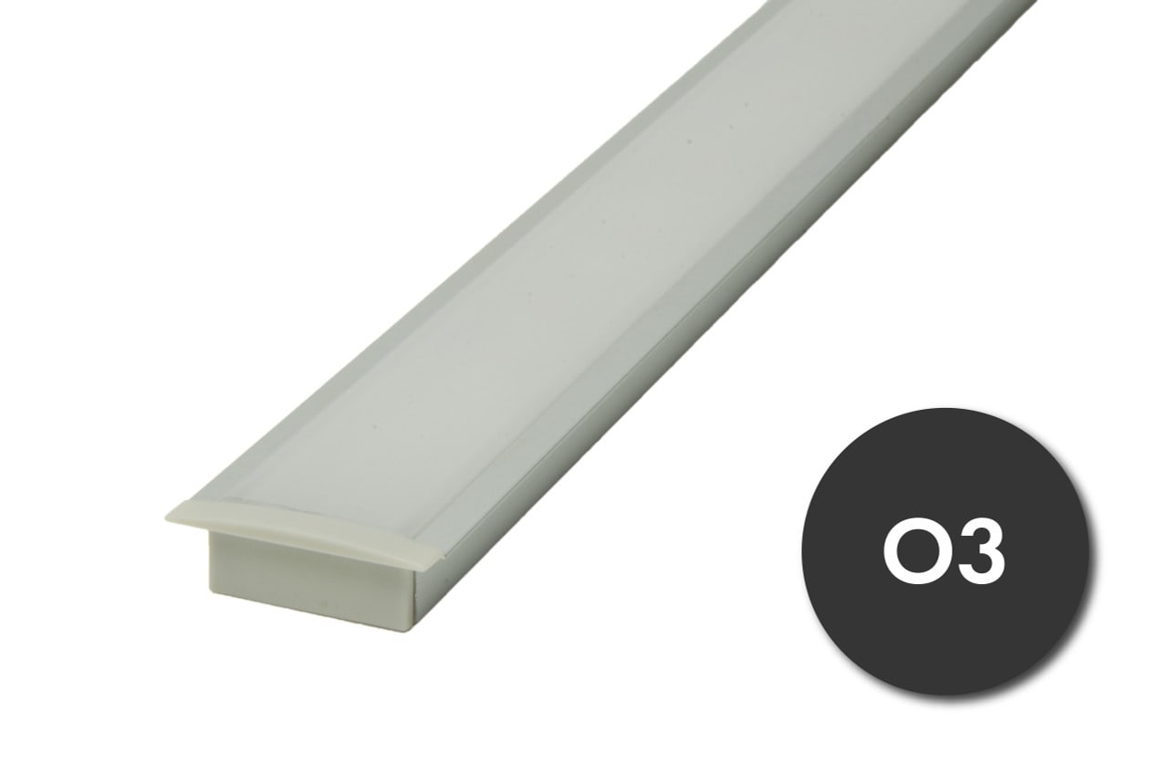 Aluminum Profile O3 8FT Slim Recessed Linear LED Housing