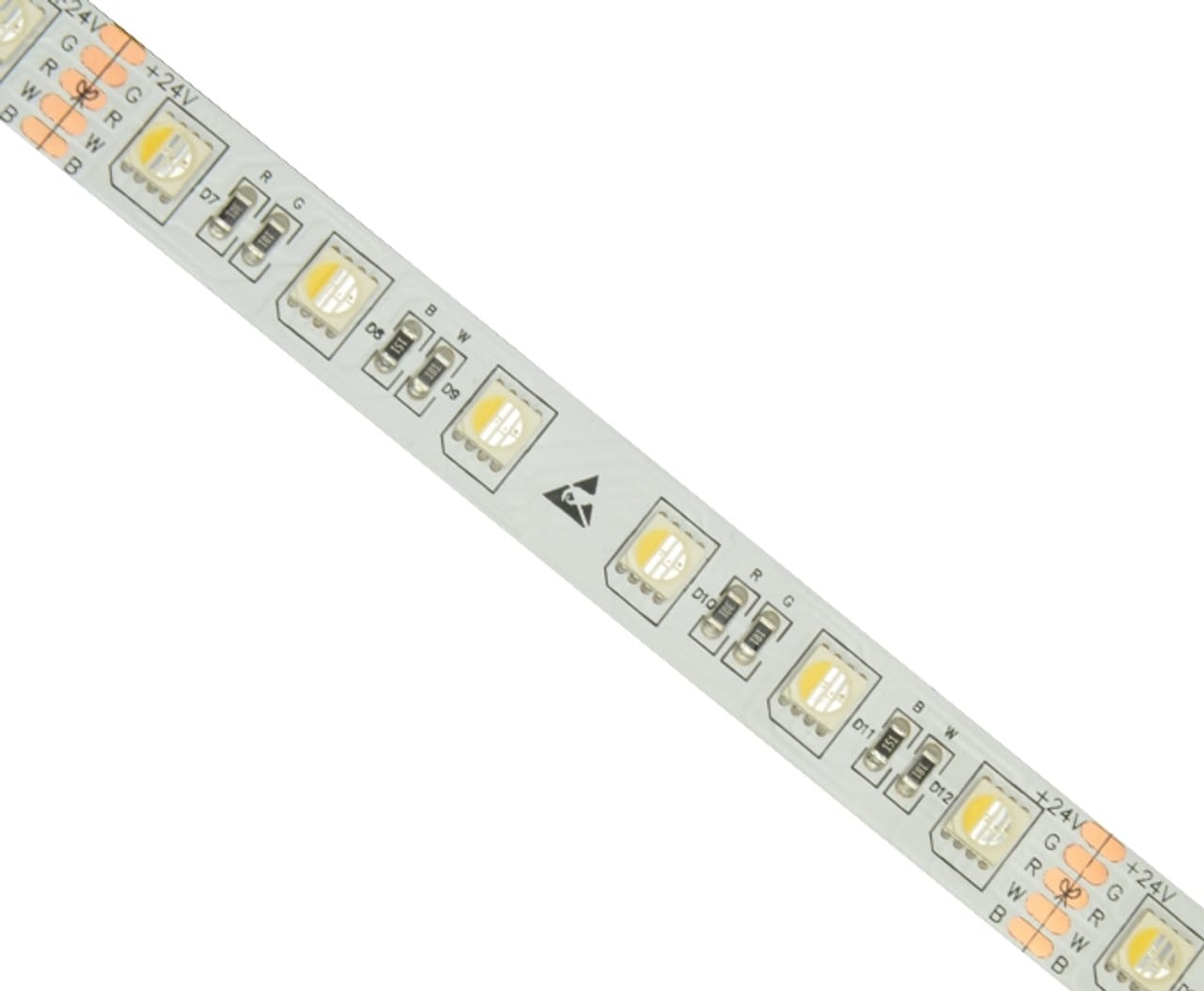 16ft 24VDC Vivid-Color and True White RGBW IP-67 Waterproof CS5060 LED Strip