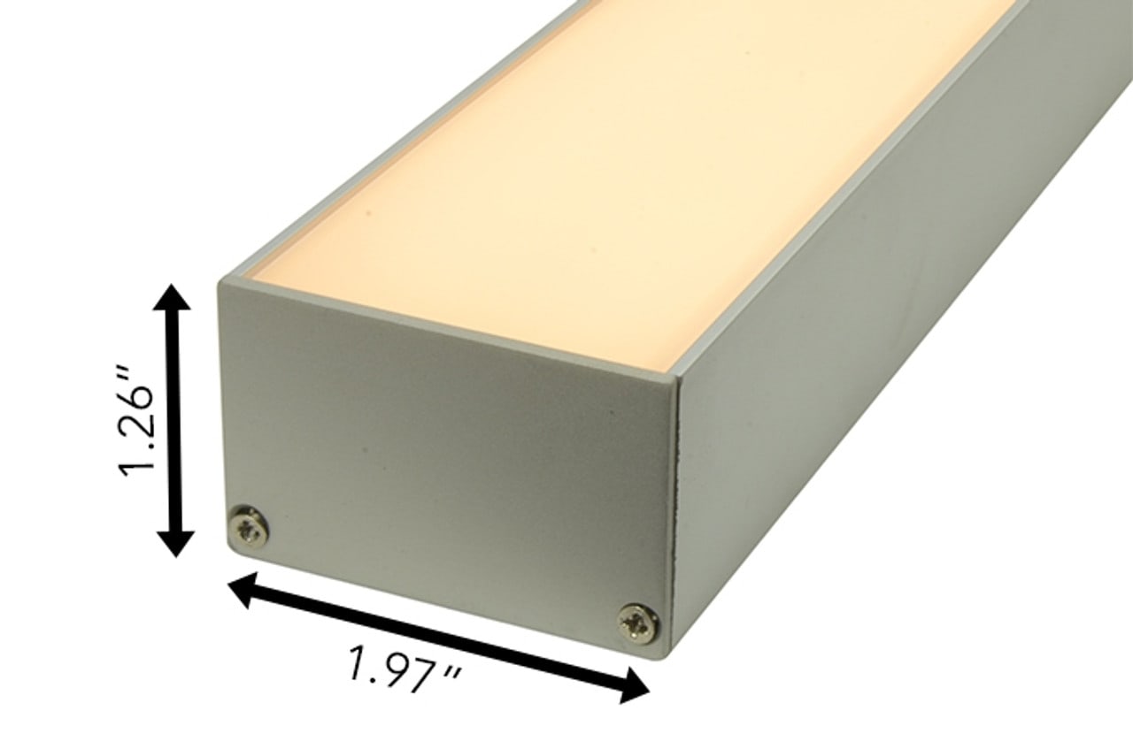 LED Aluminum Channel P6 for 2 inch wide Suspended Ultra Bright