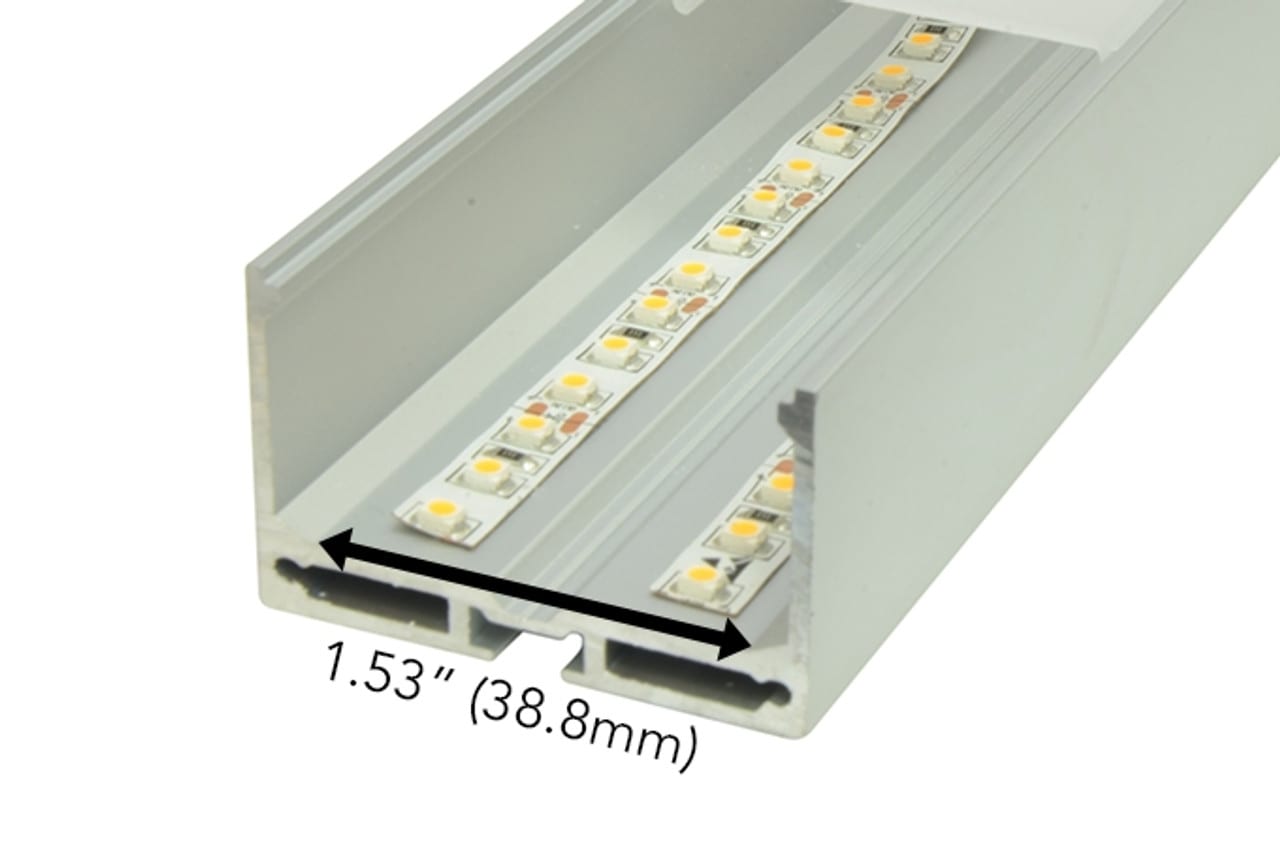 2.56“ Aluminium LED Profile For Ceiling Linear Lighting