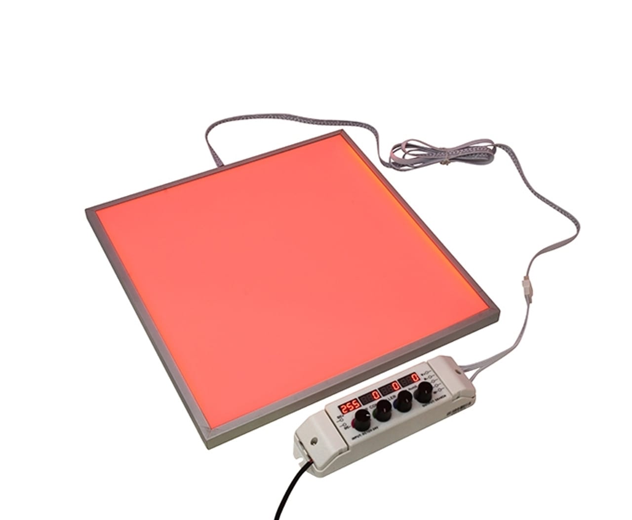 Color Changing and True White RGBW LED Panel Lighting Sample Kit. Back light  and set to any color with provided controller.
