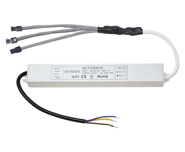 24V 36W LED Driver Suitable for Powering up to 3 LED Cabinet Bars