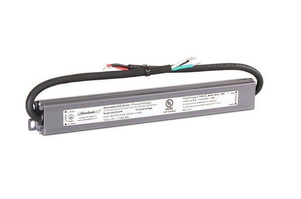 24V 30 Watts  TRIAC/Phase Dimmable Waterproof Slim Linear LED IP65 Power Supply