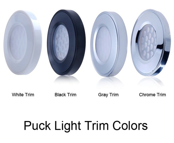 LED Puck Light | White Finish | Recess or Surface Mount