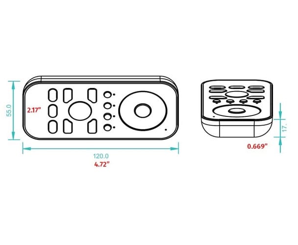 OMNI 4-Zone RF Color Changing RGB or RGBW LED Remote