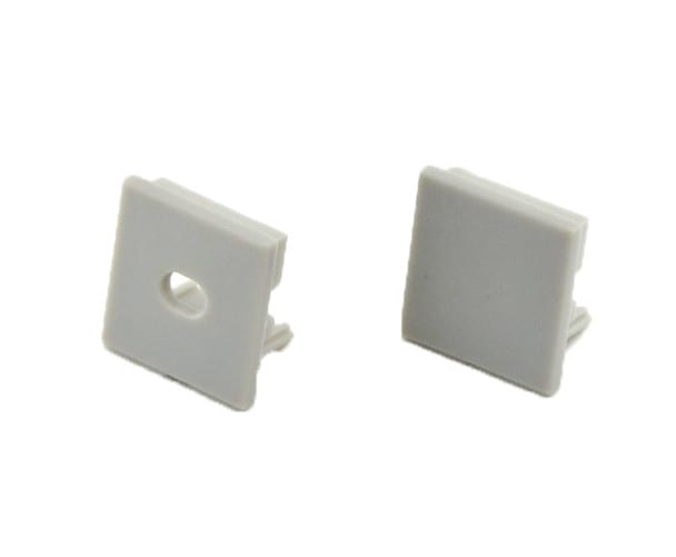 Extra End-Cap Pair for Aluminum Profile S2 for LED Strips