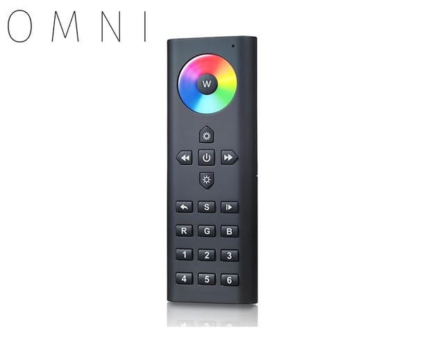 RF Color Changing and White (RGBW) Remote 6 zones