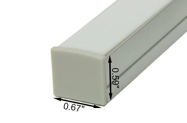 Sample of Aluminum Profile J2 for LED Strips