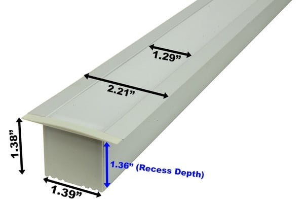 Sample of Aluminum Profile Y for LED strips