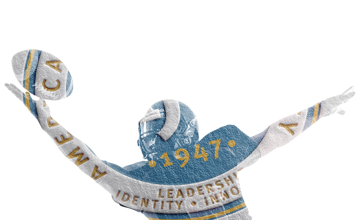 Football player catching a football A j u2 supergraphic h7nl4l